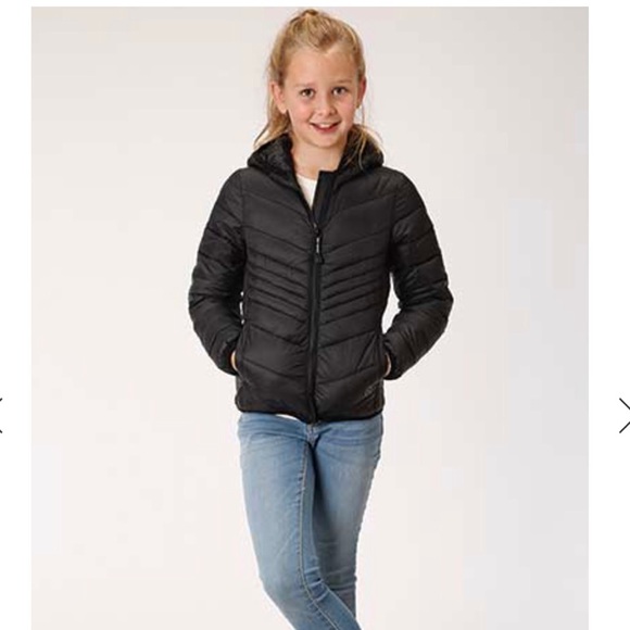 Roper Other - ROPER GIRLS' BLACK LIGHTWEIGHT QUILTED JACKET